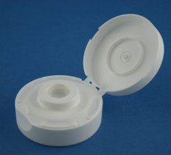 38mm 400 White 55mm Head Stand Cap with Valve Seal and Induction Heat Seal Liner